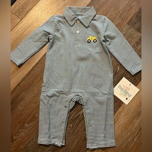 Itsy Bitsy dump truck long sleeve romper size 6M NWT